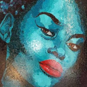 Lady in turquoise