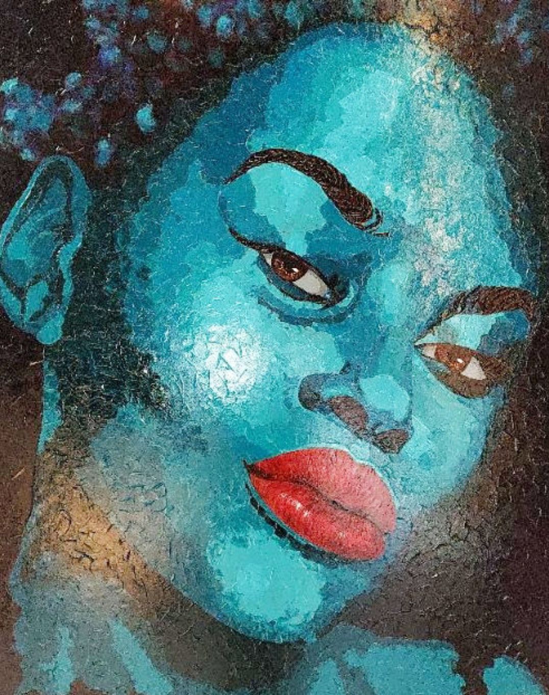 Lady in turquoise